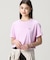 クロップド丈 ピグメントダイTシャツ