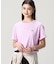 クロップド丈 ピグメントダイTシャツ