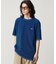 オーバーサイズ ウォッシュ加工 インディゴ Tシャツ
