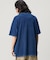 オーバーサイズ ウォッシュ加工 インディゴ Tシャツ