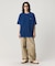 オーバーサイズ ウォッシュ加工 インディゴ Tシャツ
