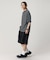 【オンライン限定】LACOSTE  ボーダー リンガーネック 半袖Tシャツ
