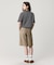 【オンライン限定】LACOSTE  ボーダー リンガーネック 半袖Tシャツ