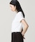 配色ネックリブリンガーネックTシャツ