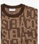 クールマックスブランドネームロゴ総柄Tシャツ