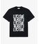 リピートロゴプリントコットンTシャツ