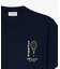 テニスグラフィックステッチ&プリントTシャツ