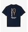 テニスグラフィックプリントTシャツ