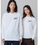 ネーム&ワニロゴグラフィック長袖Tシャツ