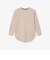 ラウンドヘム ワッフルロングスリーブTシャツ