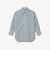オーバーサイズ ストライプロングシャツ