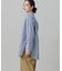 オーバーサイズ ストライプロングシャツ