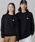 【オンライン限定】LACOSTE  オーバーサイズ 裏毛 バックプリント クルーネック スウェット