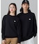 【オンライン限定】LACOSTE  オーバーサイズ 裏毛 バックプリント クルーネック スウェット