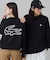 【オンライン限定】LACOSTE  オーバーサイズ 裏毛 バックプリント クルーネック スウェット