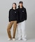【オンライン限定】LACOSTE  オーバーサイズ 裏毛 バックプリント クルーネック スウェット