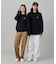 【オンライン限定】LACOSTE  オーバーサイズ 裏毛 バックプリント クルーネック スウェット