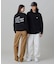 【オンライン限定】LACOSTE  オーバーサイズ 裏毛 バックプリント クルーネック スウェット