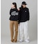 【オンライン限定】LACOSTE  オーバーサイズ 裏毛 バックプリント クルーネック スウェット