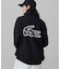 【オンライン限定】LACOSTE  オーバーサイズ 裏毛 バックプリント クルーネック スウェット