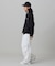 【オンライン限定】LACOSTE  オーバーサイズ 裏毛 バックプリント クルーネック スウェット