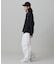 【オンライン限定】LACOSTE  オーバーサイズ 裏毛 バックプリント クルーネック スウェット