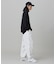 【オンライン限定】LACOSTE  オーバーサイズ 裏毛 バックプリント クルーネック スウェット