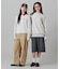 【オンライン限定】LACOSTE  オーバーサイズ 裏毛 バックプリント クルーネック スウェット