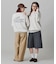 【オンライン限定】LACOSTE  オーバーサイズ 裏毛 バックプリント クルーネック スウェット