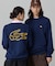 【オンライン限定】LACOSTE  オーバーサイズ 裏毛 バックプリント クルーネック スウェット