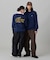 【オンライン限定】LACOSTE  オーバーサイズ 裏毛 バックプリント クルーネック スウェット