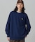 【オンライン限定】LACOSTE  オーバーサイズ 裏毛 バックプリント クルーネック スウェット