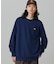 【オンライン限定】LACOSTE  オーバーサイズ 裏毛 バックプリント クルーネック スウェット