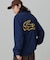 【オンライン限定】LACOSTE  オーバーサイズ 裏毛 バックプリント クルーネック スウェット