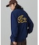【オンライン限定】LACOSTE  オーバーサイズ 裏毛 バックプリント クルーネック スウェット