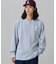 【オンライン限定】LACOSTE オーバーサイズ ワンポイント刺繍ロゴ ヘンリーネック長袖Tシャツ / ワッフルカットソー