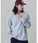 【オンライン限定】LACOSTE オーバーサイズ ワンポイント刺繍ロゴ ヘンリーネック長袖Tシャツ / ワッフルカットソー