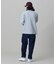 【オンライン限定】LACOSTE オーバーサイズ ワンポイント刺繍ロゴ ヘンリーネック長袖Tシャツ / ワッフルカットソー