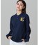 【オンライン限定】LACOSTE オーバーサイズ ワンポイント刺繍ロゴ ヘンリーネック長袖Tシャツ / ワッフルカットソー