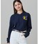 【オンライン限定】LACOSTE オーバーサイズ ワンポイント刺繍ロゴ ヘンリーネック長袖Tシャツ / ワッフルカットソー