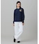【オンライン限定】LACOSTE オーバーサイズ ワンポイント刺繍ロゴ ヘンリーネック長袖Tシャツ / ワッフルカットソー