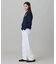 【オンライン限定】LACOSTE オーバーサイズ ワンポイント刺繍ロゴ ヘンリーネック長袖Tシャツ / ワッフルカットソー