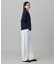 【オンライン限定】LACOSTE オーバーサイズ ワンポイント刺繍ロゴ ヘンリーネック長袖Tシャツ / ワッフルカットソー