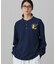 【オンライン限定】LACOSTE オーバーサイズ ワンポイント刺繍ロゴ ヘンリーネック長袖Tシャツ / ワッフルカットソー