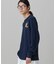 【オンライン限定】LACOSTE オーバーサイズ ワンポイント刺繍ロゴ ヘンリーネック長袖Tシャツ / ワッフルカットソー