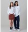 【オンライン限定】LACOSTE  オーバーサイズ 配色ラインリブ ロングスリーブTシャツ