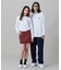 【オンライン限定】LACOSTE  オーバーサイズ 配色ラインリブ ロングスリーブTシャツ