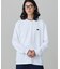 【オンライン限定】LACOSTE  オーバーサイズ 配色ラインリブ ロングスリーブTシャツ