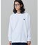 【オンライン限定】LACOSTE  オーバーサイズ 配色ラインリブ ロングスリーブTシャツ