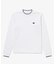 【オンライン限定】LACOSTE  オーバーサイズ 配色ラインリブ ロングスリーブTシャツ